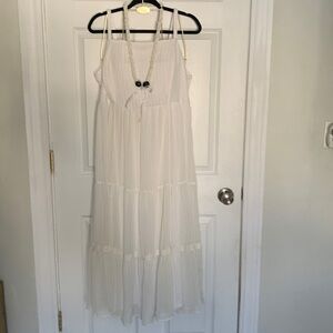 NWT Torrid White with Gold Pin stripes Sun Dress Size 1